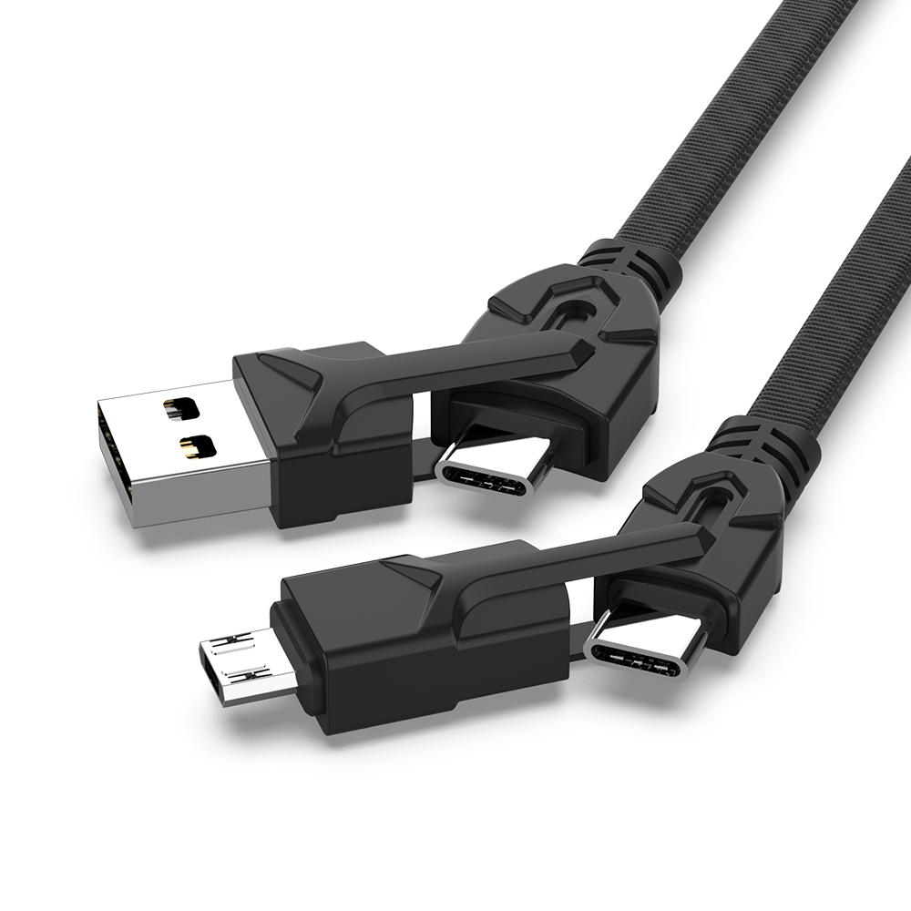 4合1 USB C型电缆多充电USB电缆